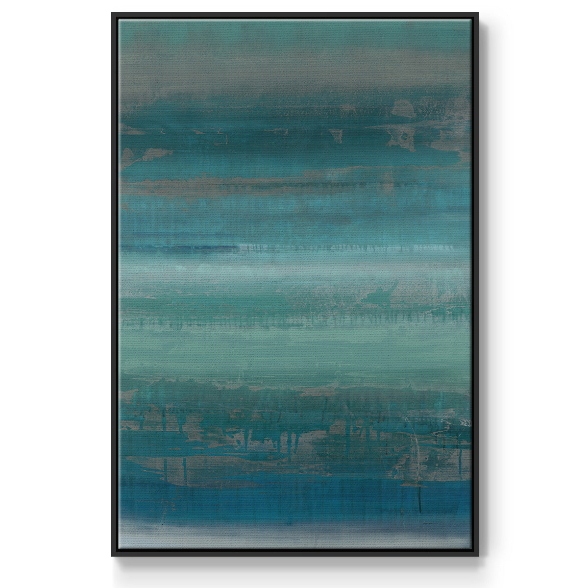 Stars & Shores II - Floater Framed Canvas Print