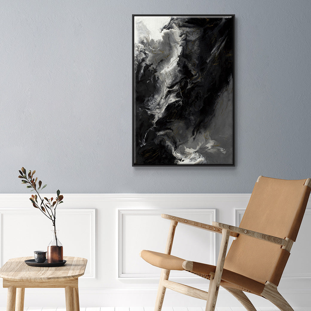 Changes - Floater Framed Canvas Print