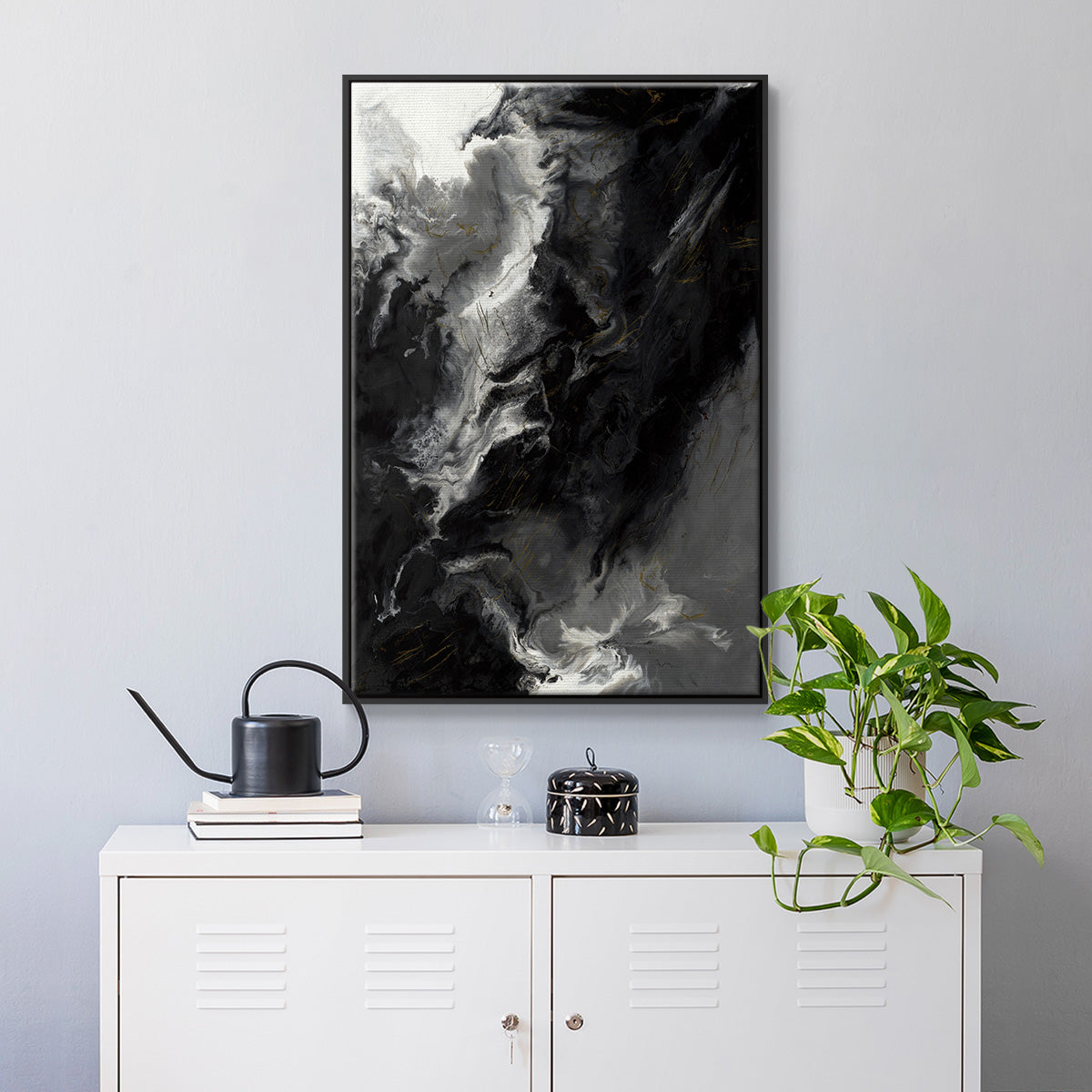 Changes - Floater Framed Canvas Print