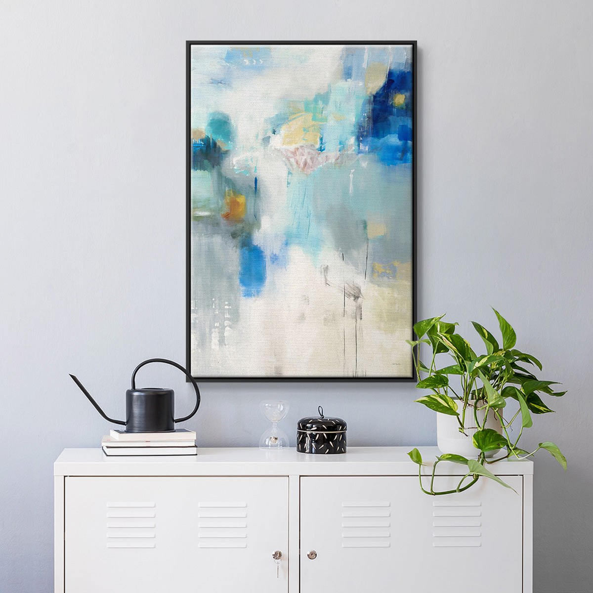 Celeste Motion I - Floater Framed Canvas Print