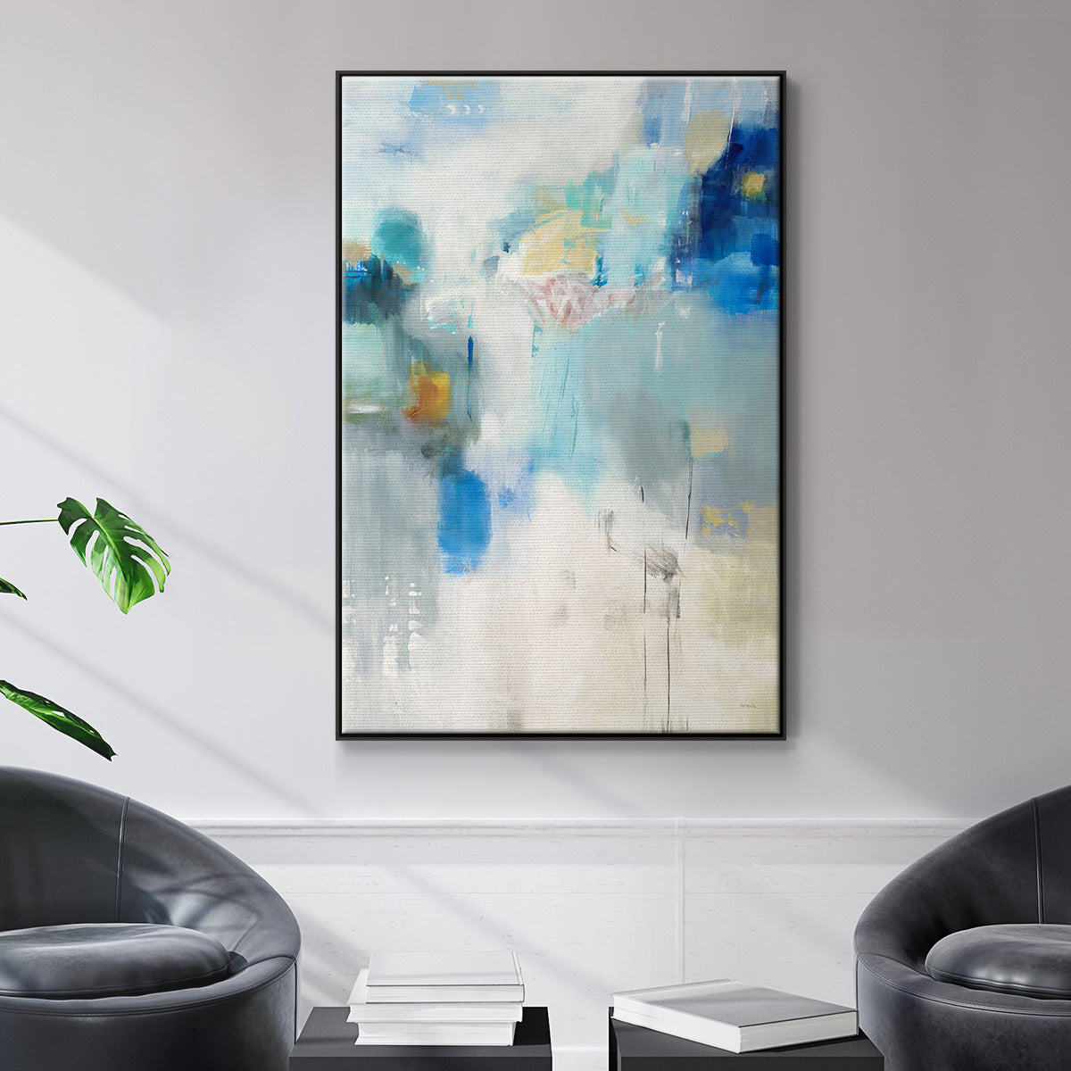 Celeste Motion I - Floater Framed Canvas Print