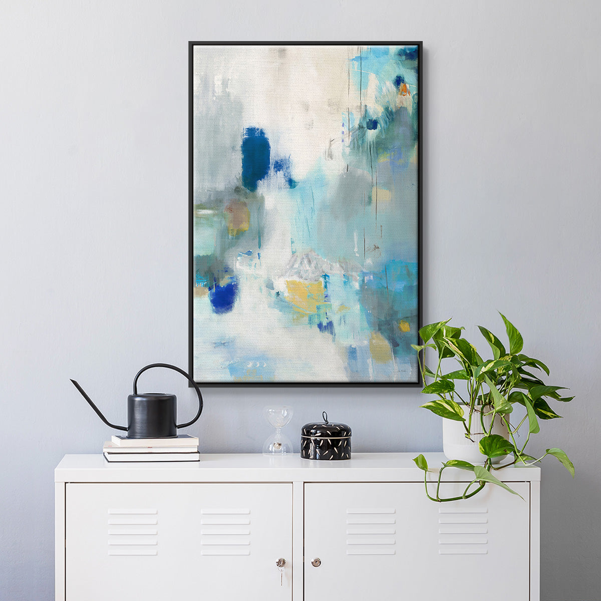Celeste Motion II - Floater Framed Canvas Print