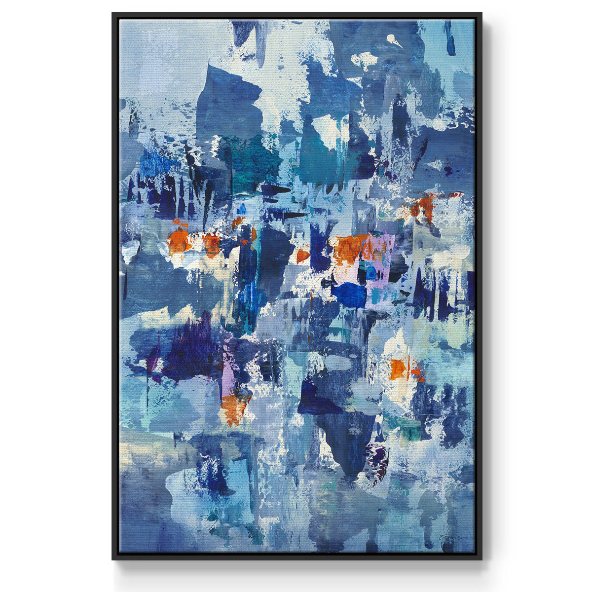 Reticent III - Floater Framed Canvas Print