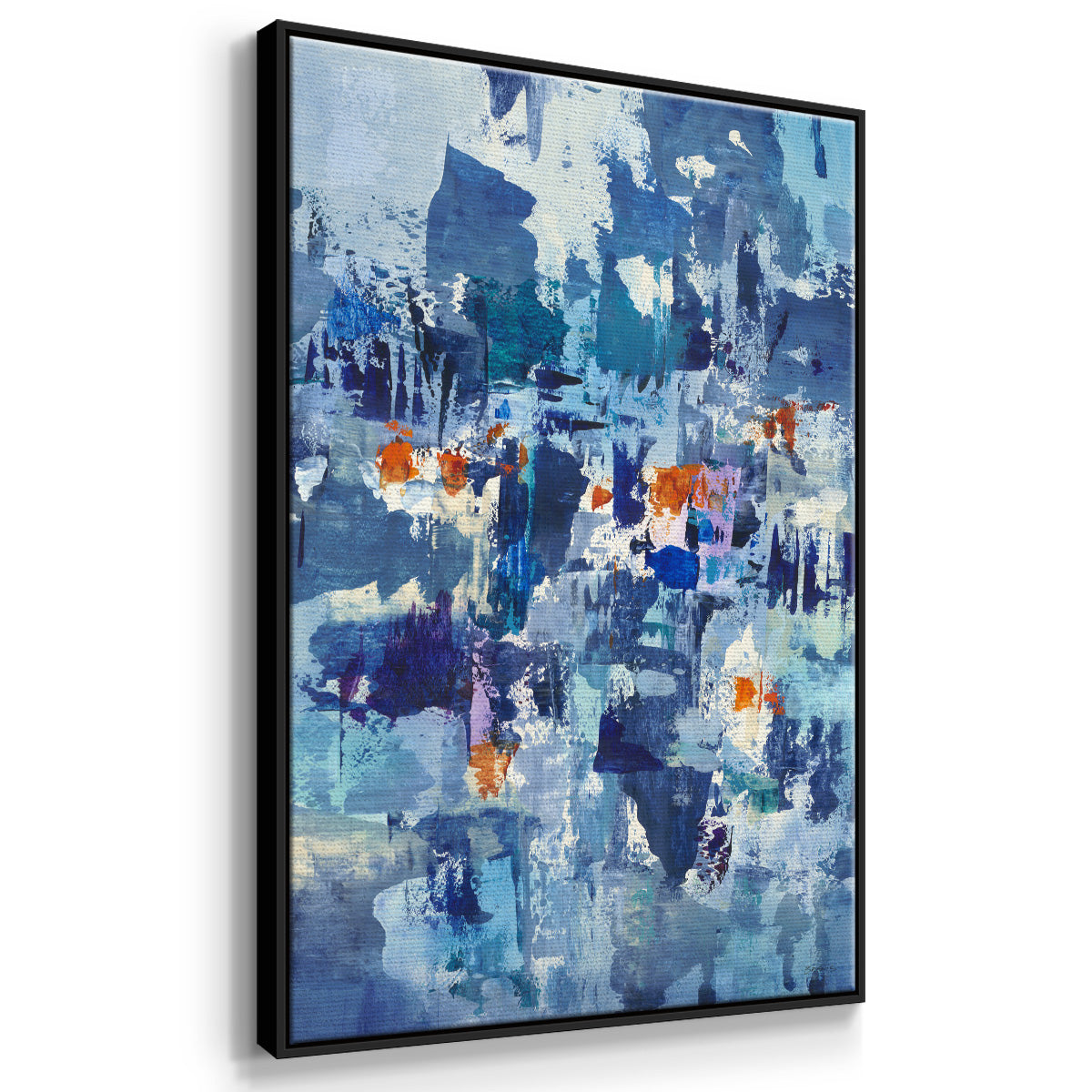 Reticent III - Floater Framed Canvas Print