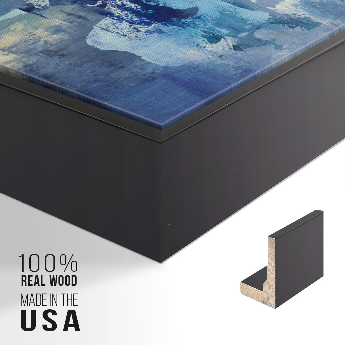 Reticent III - Floater Framed Canvas Print