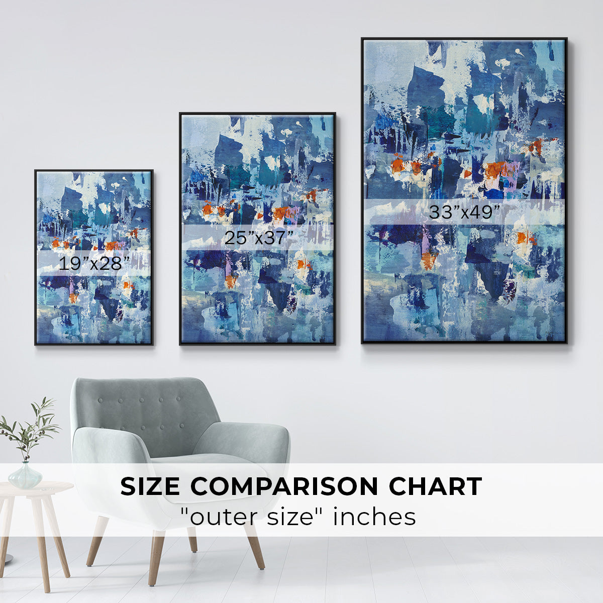 Reticent III - Floater Framed Canvas Print