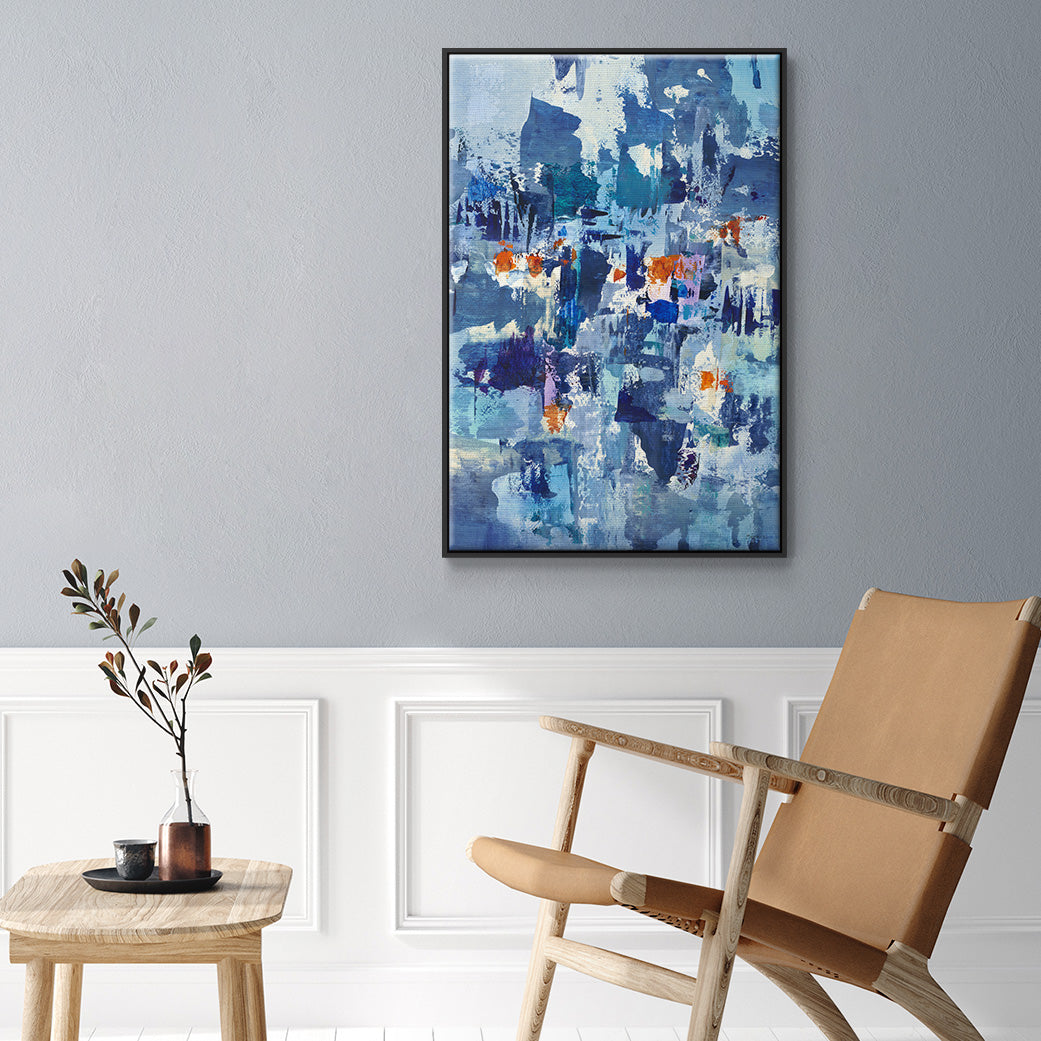 Reticent III - Floater Framed Canvas Print