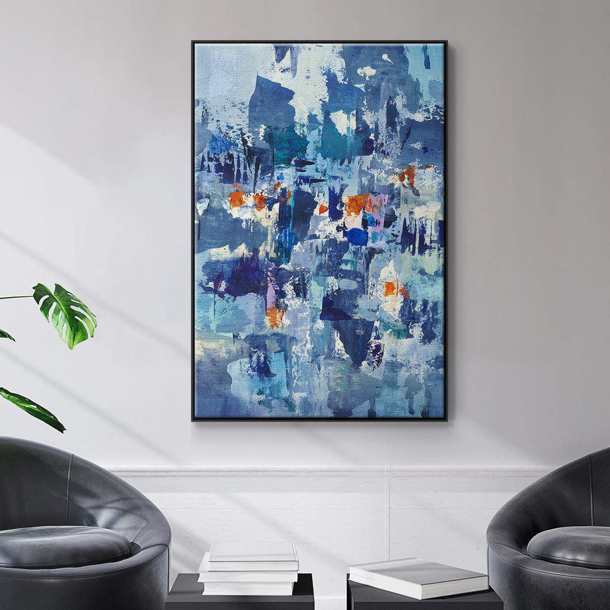 Reticent III - Floater Framed Canvas Print