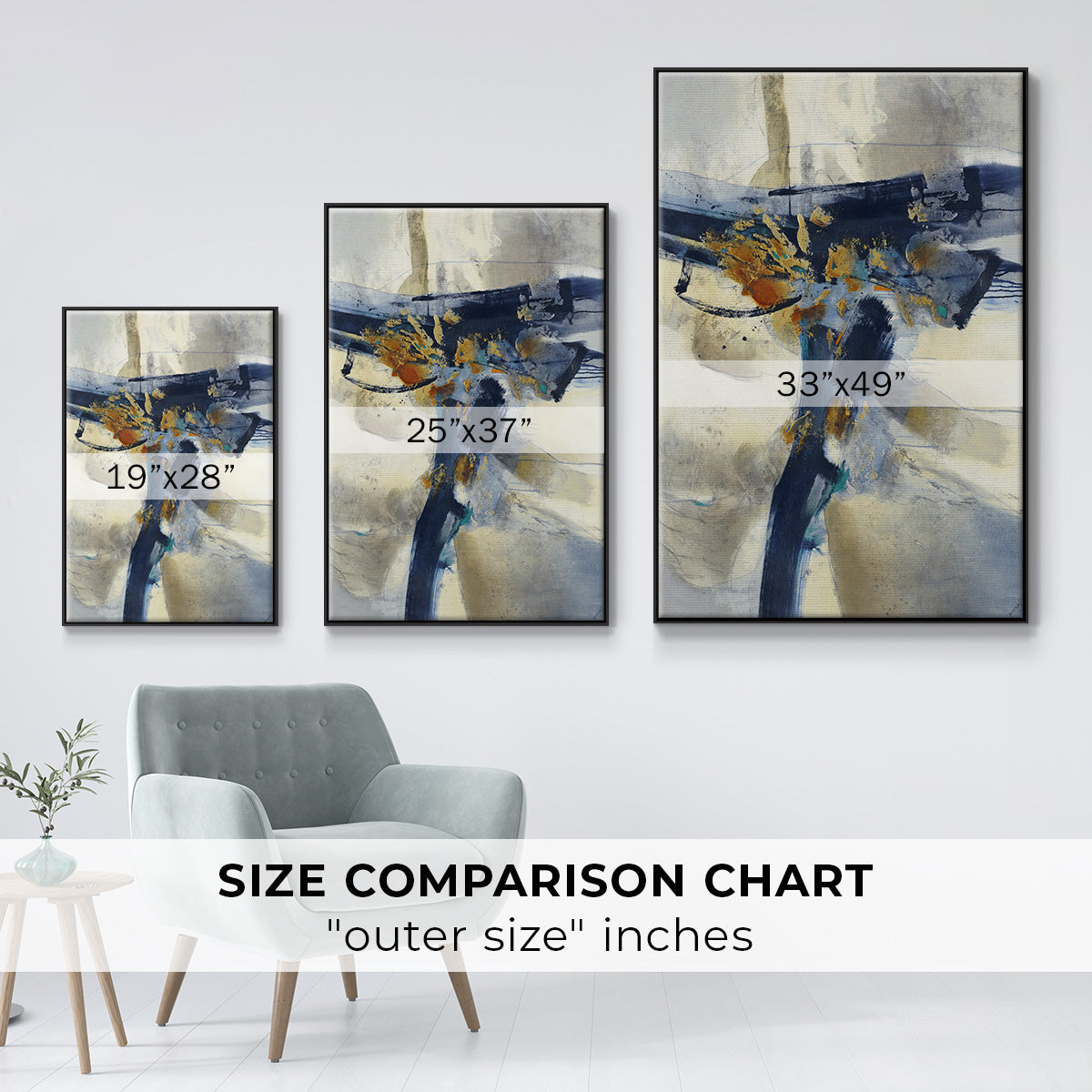 Blast - Floater Framed Canvas Print