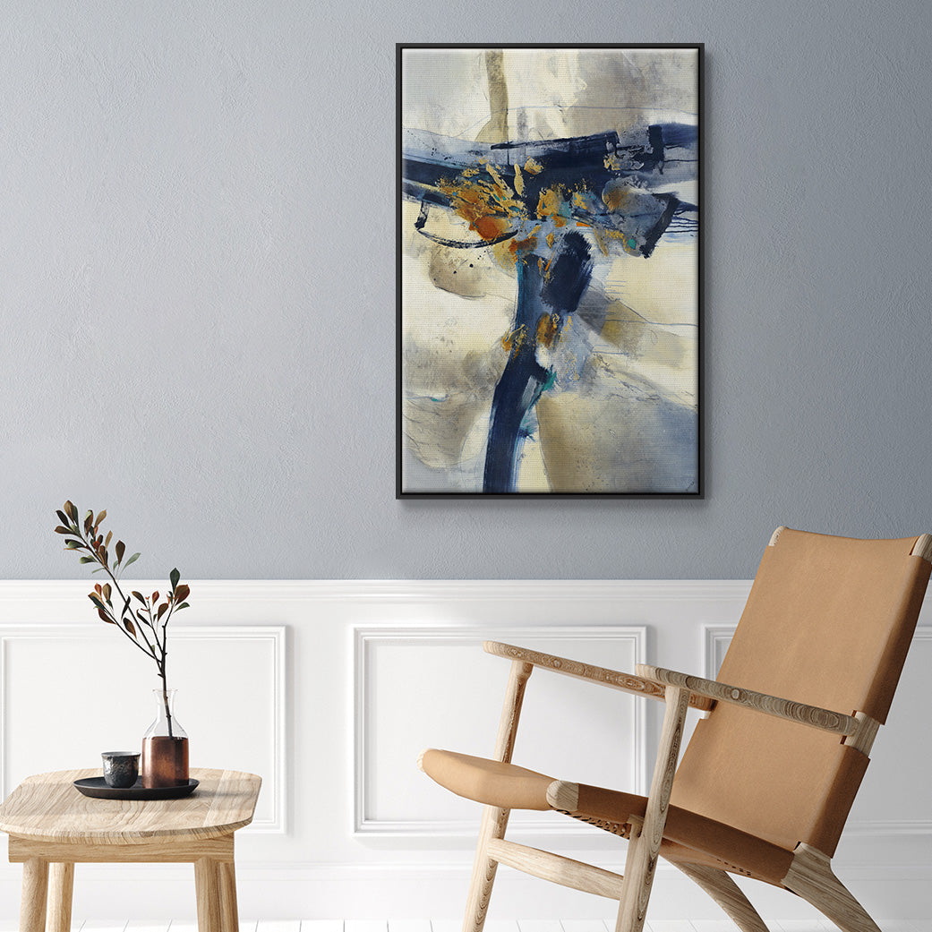 Blast - Floater Framed Canvas Print