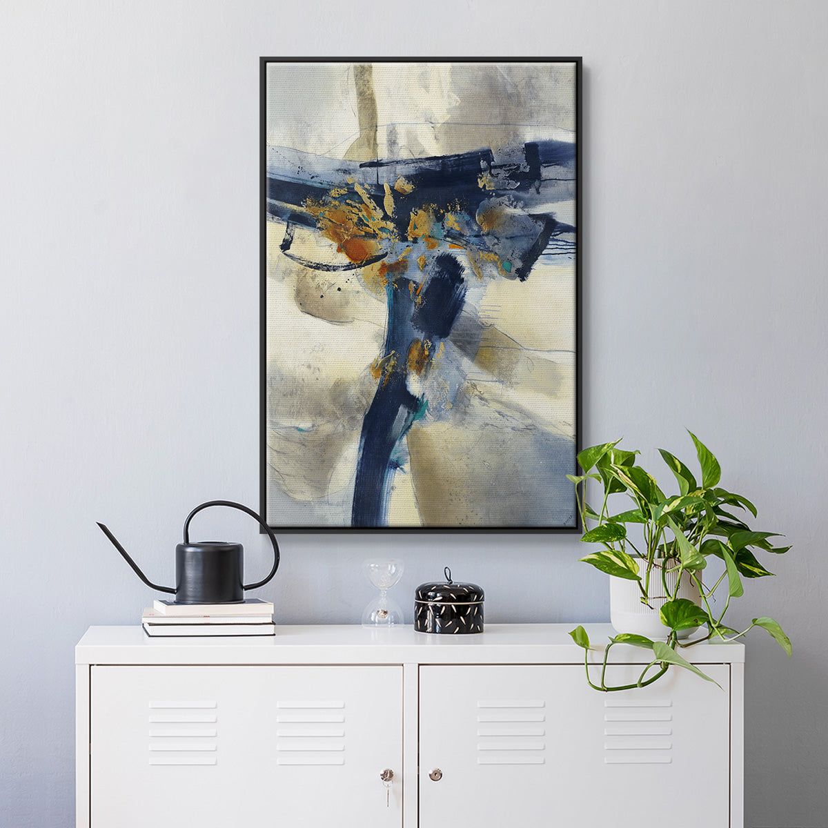 Blast - Floater Framed Canvas Print