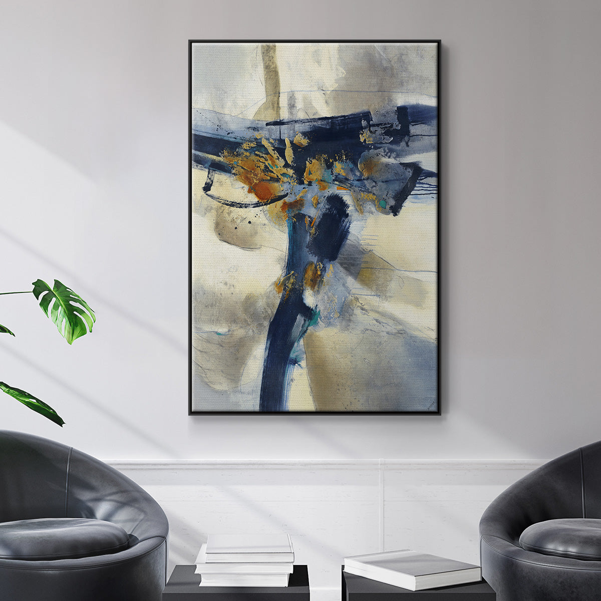 Blast - Floater Framed Canvas Print