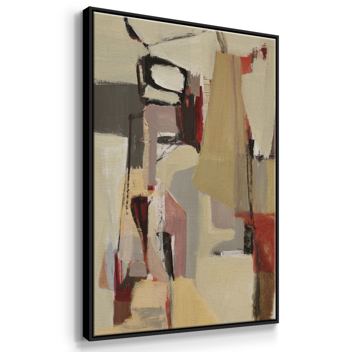 Peaches - Floater Framed Canvas Print