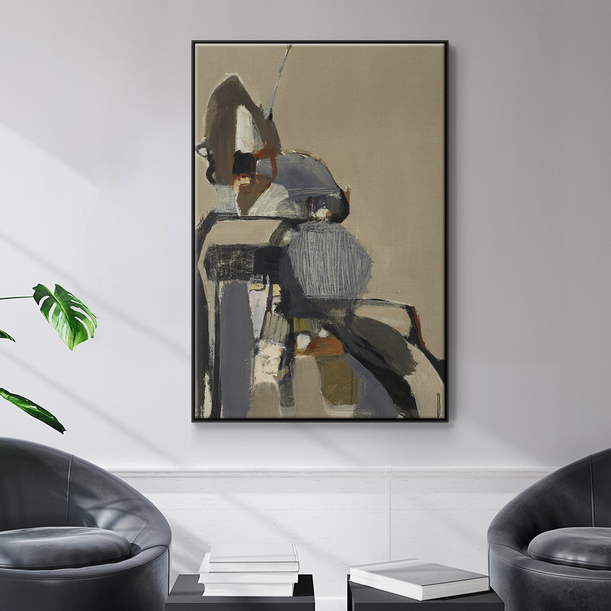 Landslide - Floater Framed Canvas Print