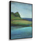Silent Lakeside I - Floater Framed Canvas Print