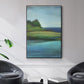 Silent Lakeside I - Floater Framed Canvas Print