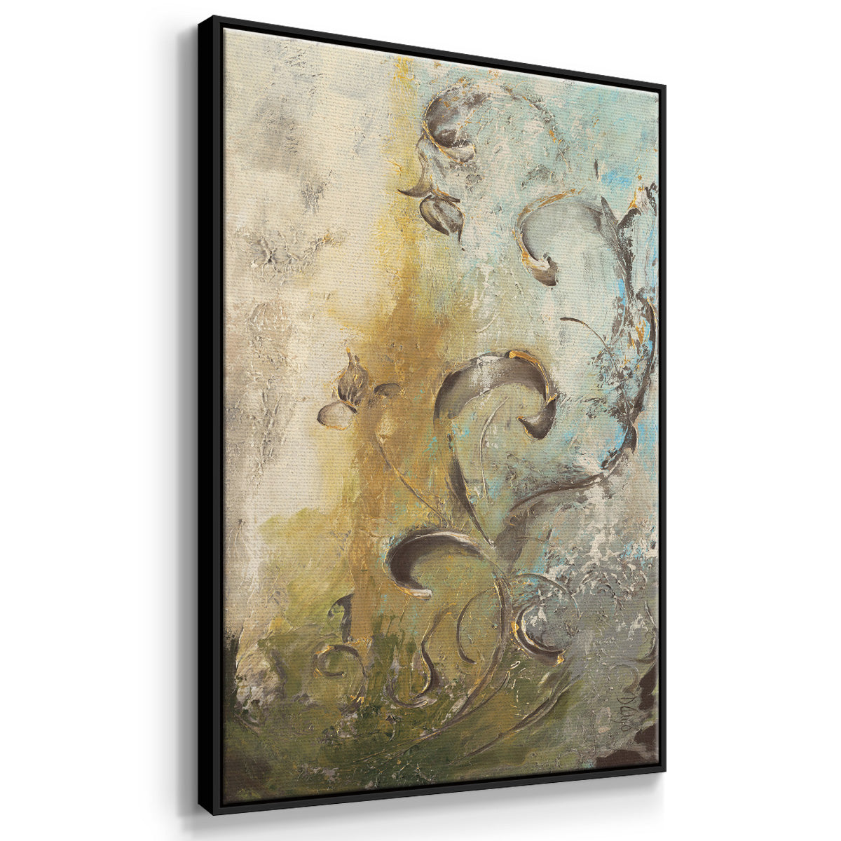 Enchanted Garden I - Floater Framed Canvas Print