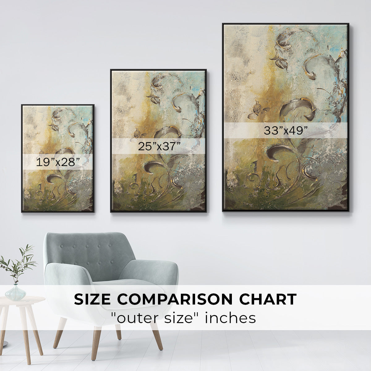 Enchanted Garden I - Floater Framed Canvas Print