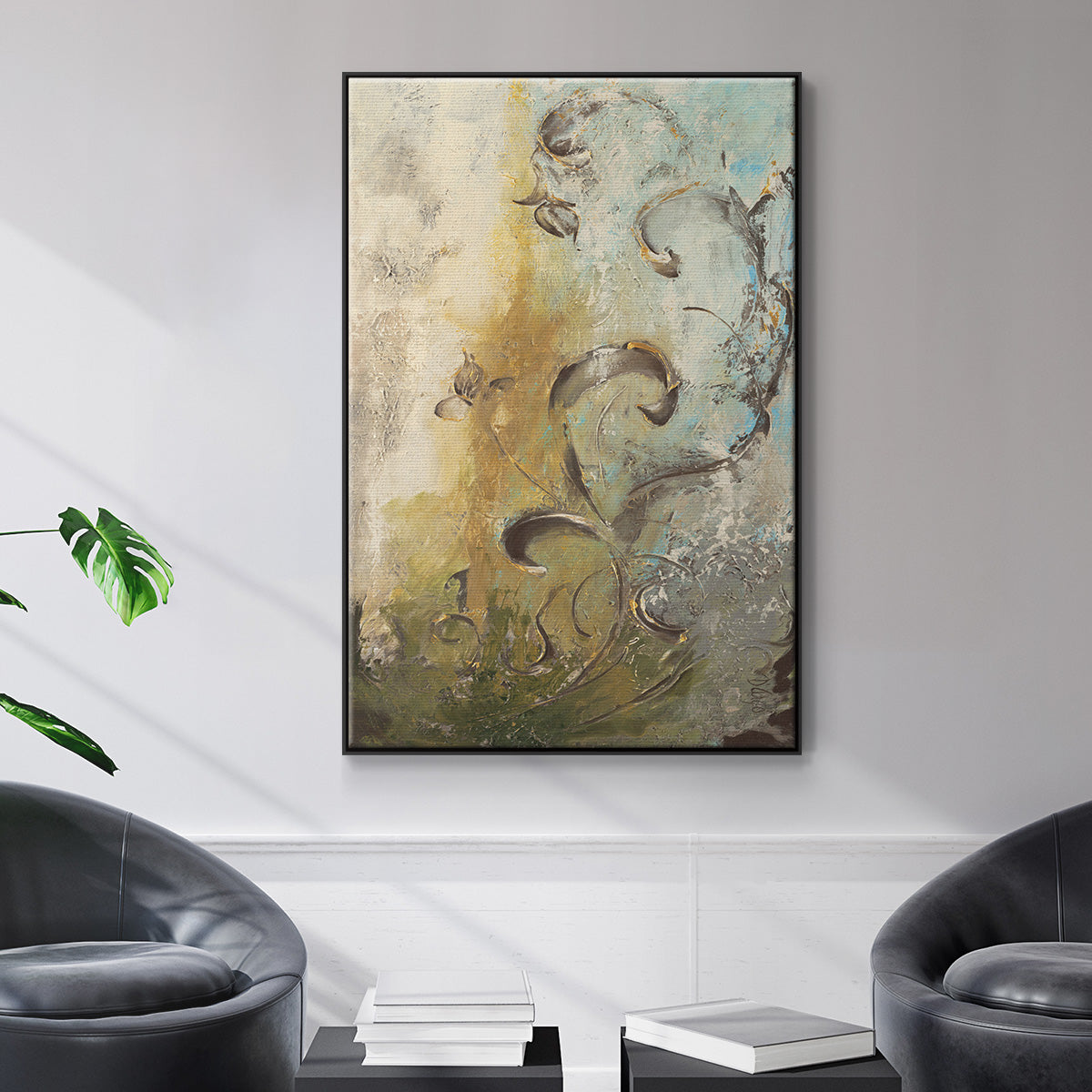 Enchanted Garden I - Floater Framed Canvas Print