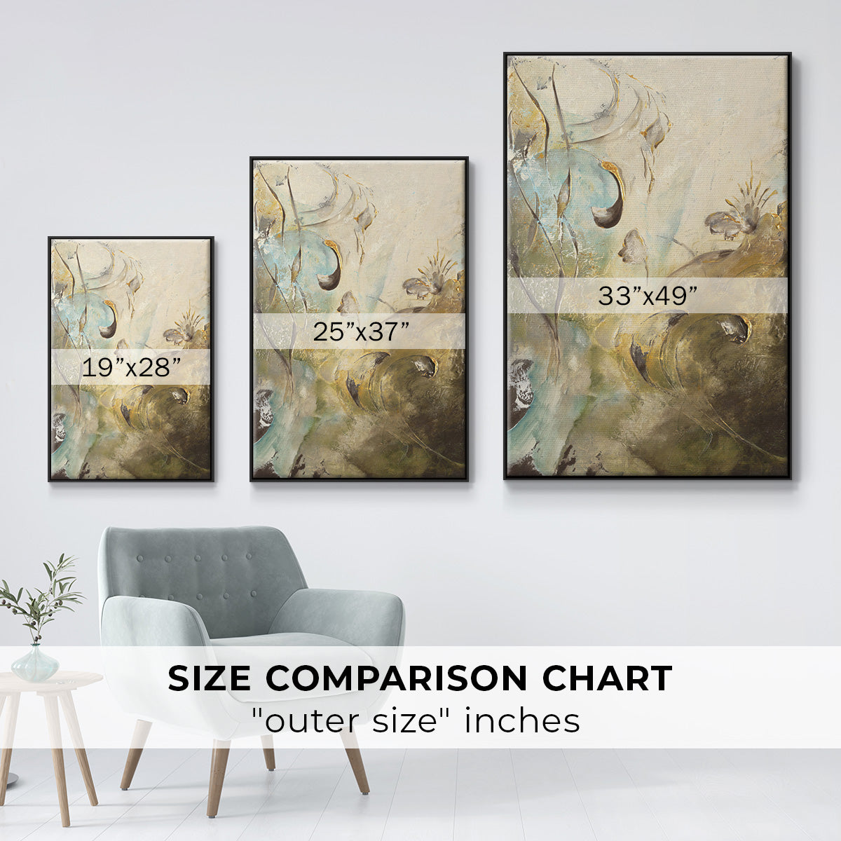 Enchanted Garden II - Floater Framed Canvas Print