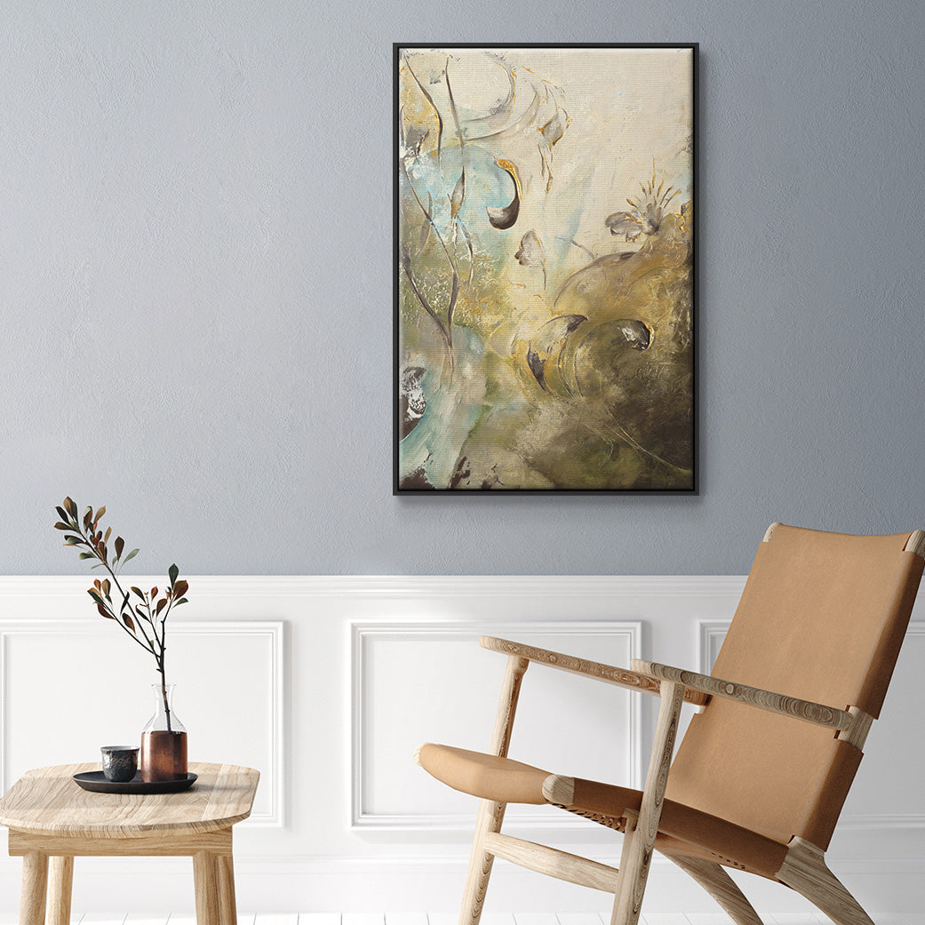 Enchanted Garden II - Floater Framed Canvas Print