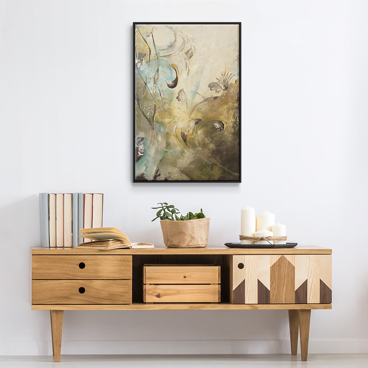 Enchanted Garden II - Floater Framed Canvas Print