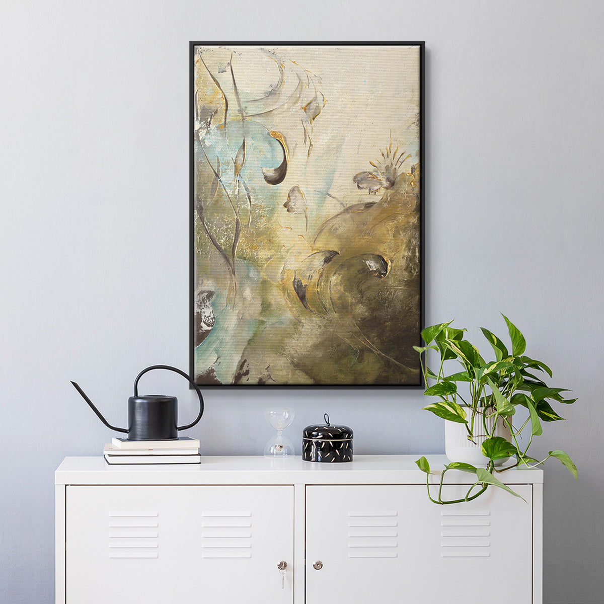Enchanted Garden II - Floater Framed Canvas Print
