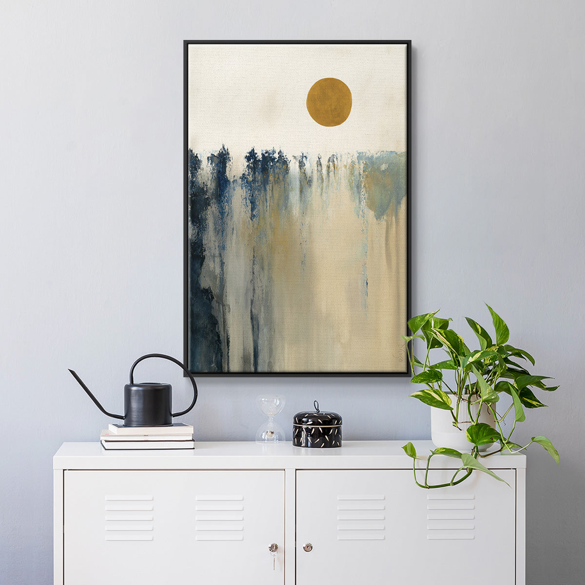 Equilibrium - Floater Framed Canvas Print