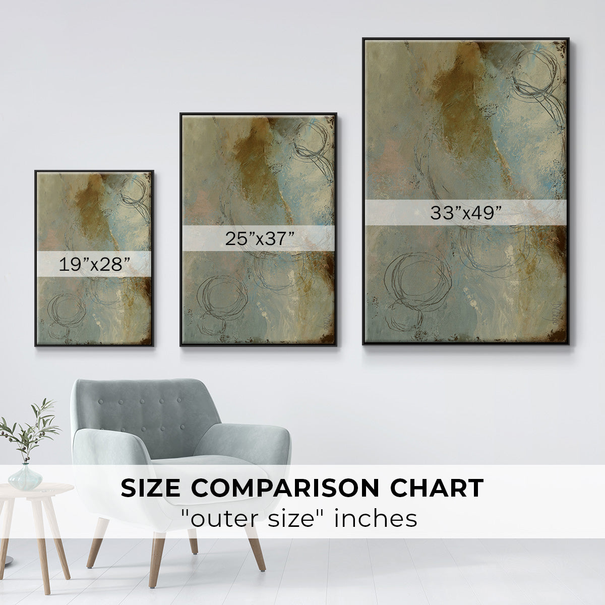 Zen Path I - Floater Framed Canvas Print
