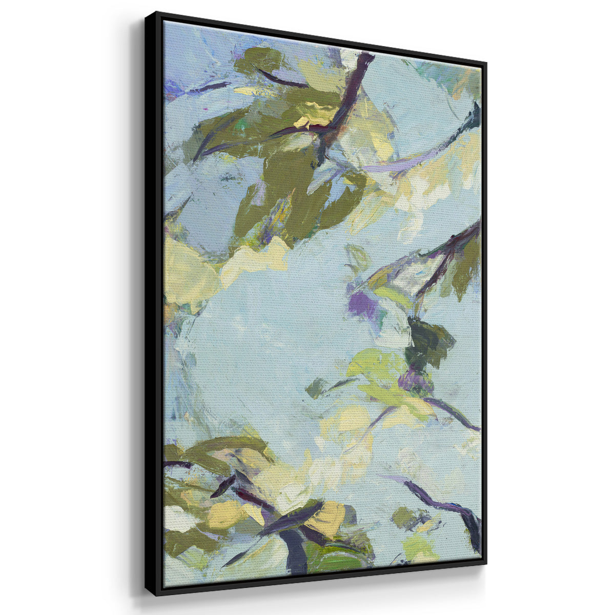 Aqua Sky - Floater Framed Canvas Print
