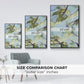 Aqua Sky - Floater Framed Canvas Print