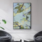 Aqua Sky - Floater Framed Canvas Print