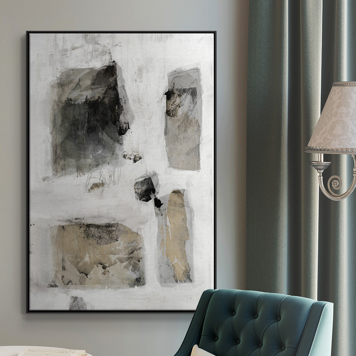 A Simple Love I V30 - Floater Framed Canvas Print