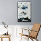 Black & Blue - Floater Framed Canvas Print