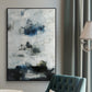 Black & Blue - Floater Framed Canvas Print