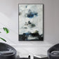 Black & Blue - Floater Framed Canvas Print