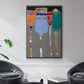Tall Tulips - Floater Framed Canvas Print