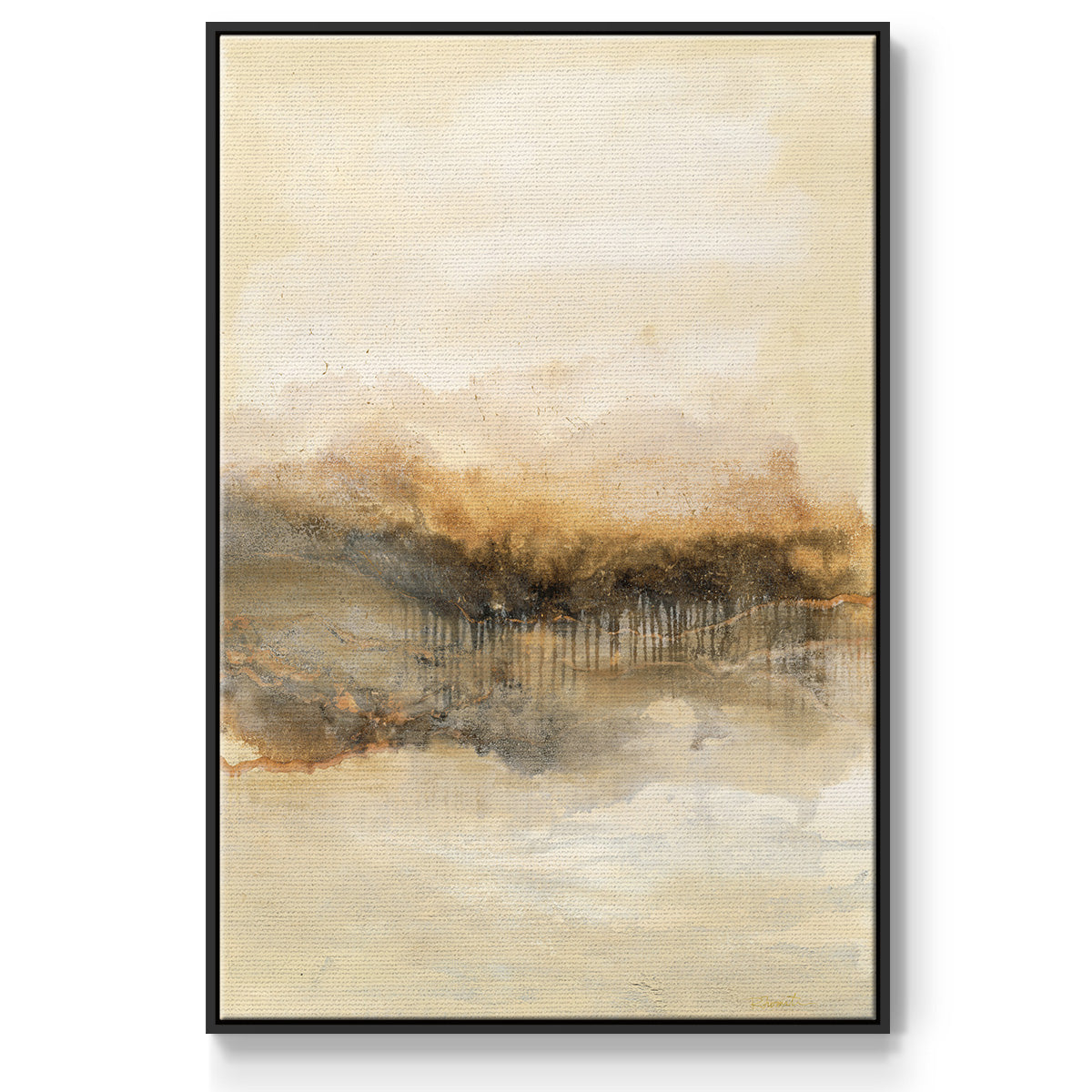 Keeping Secrets I - Floater Framed Canvas Print