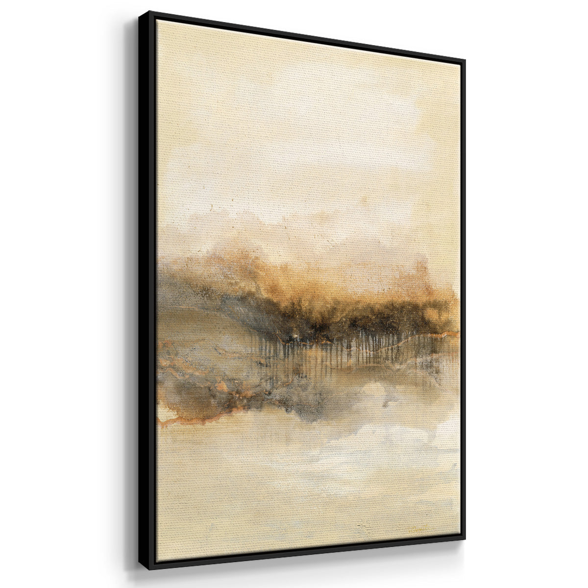 Keeping Secrets I - Floater Framed Canvas Print