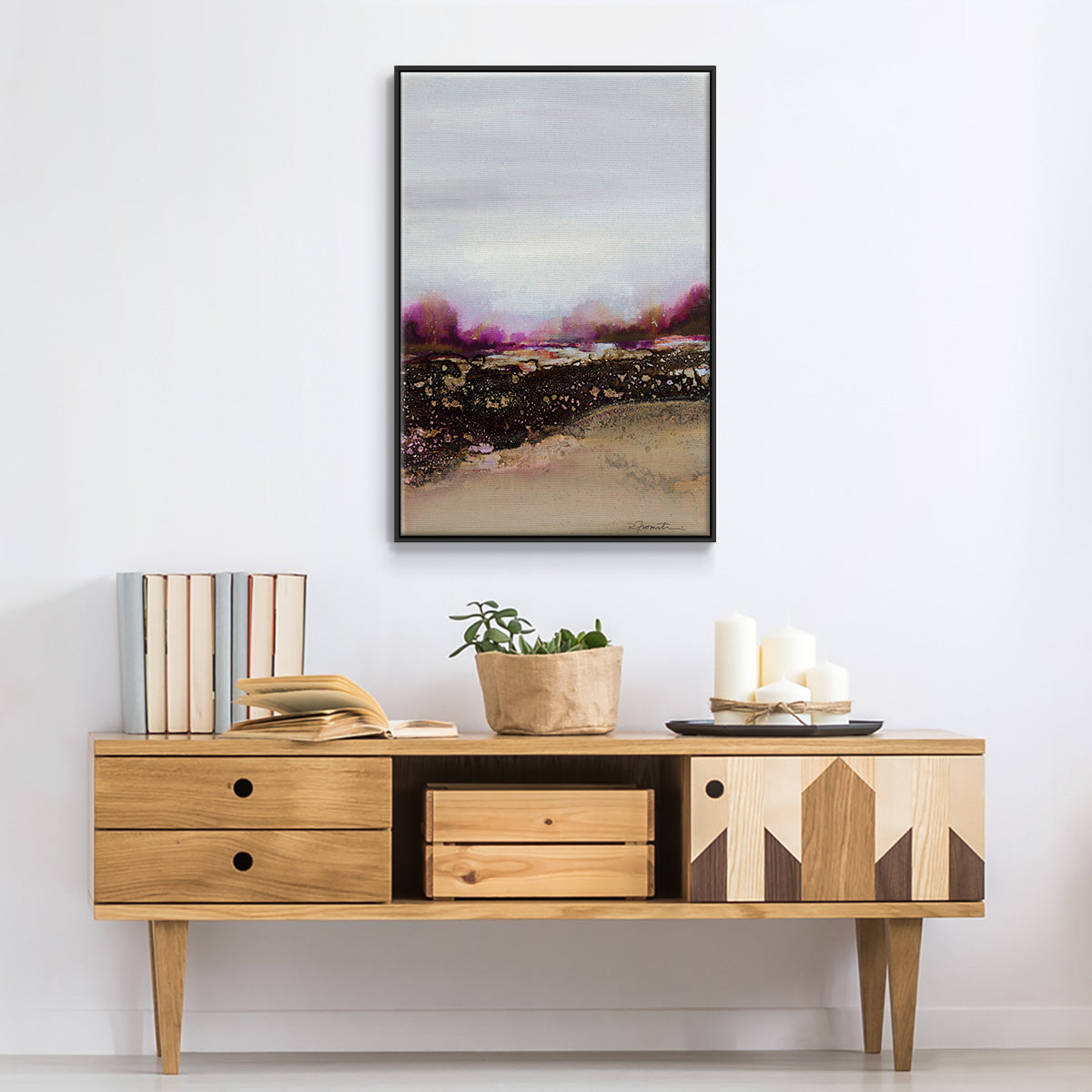 Reflections of My Mind - Floater Framed Canvas Print