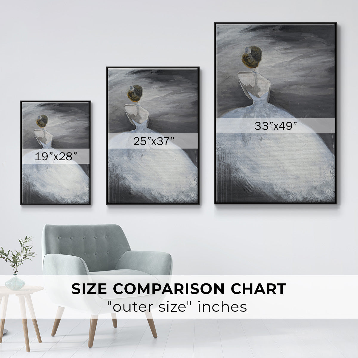 Off in the Distance - Floater Framed Canvas Print