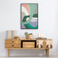 Merge Left - Floater Framed Canvas Print