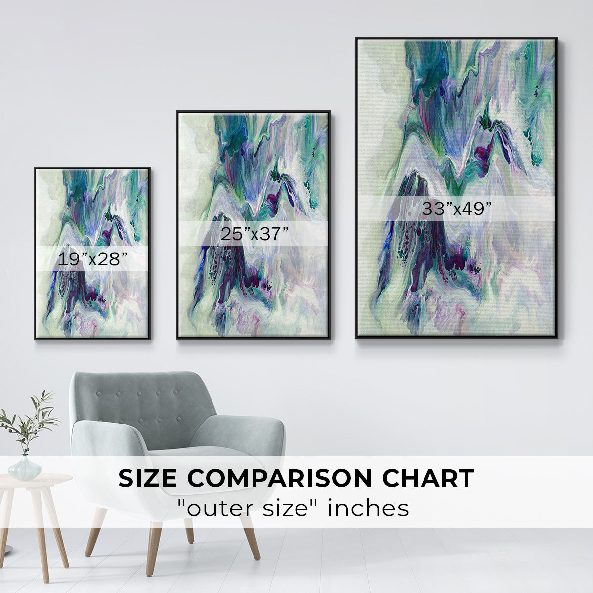 Wild River - Floater Framed Canvas Print