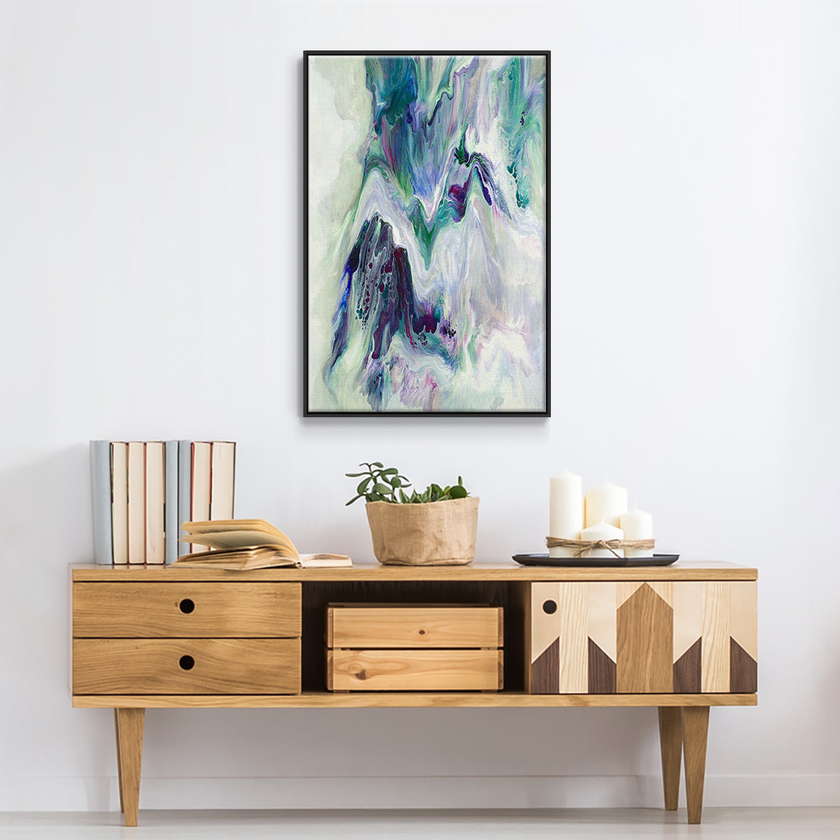 Wild River - Floater Framed Canvas Print