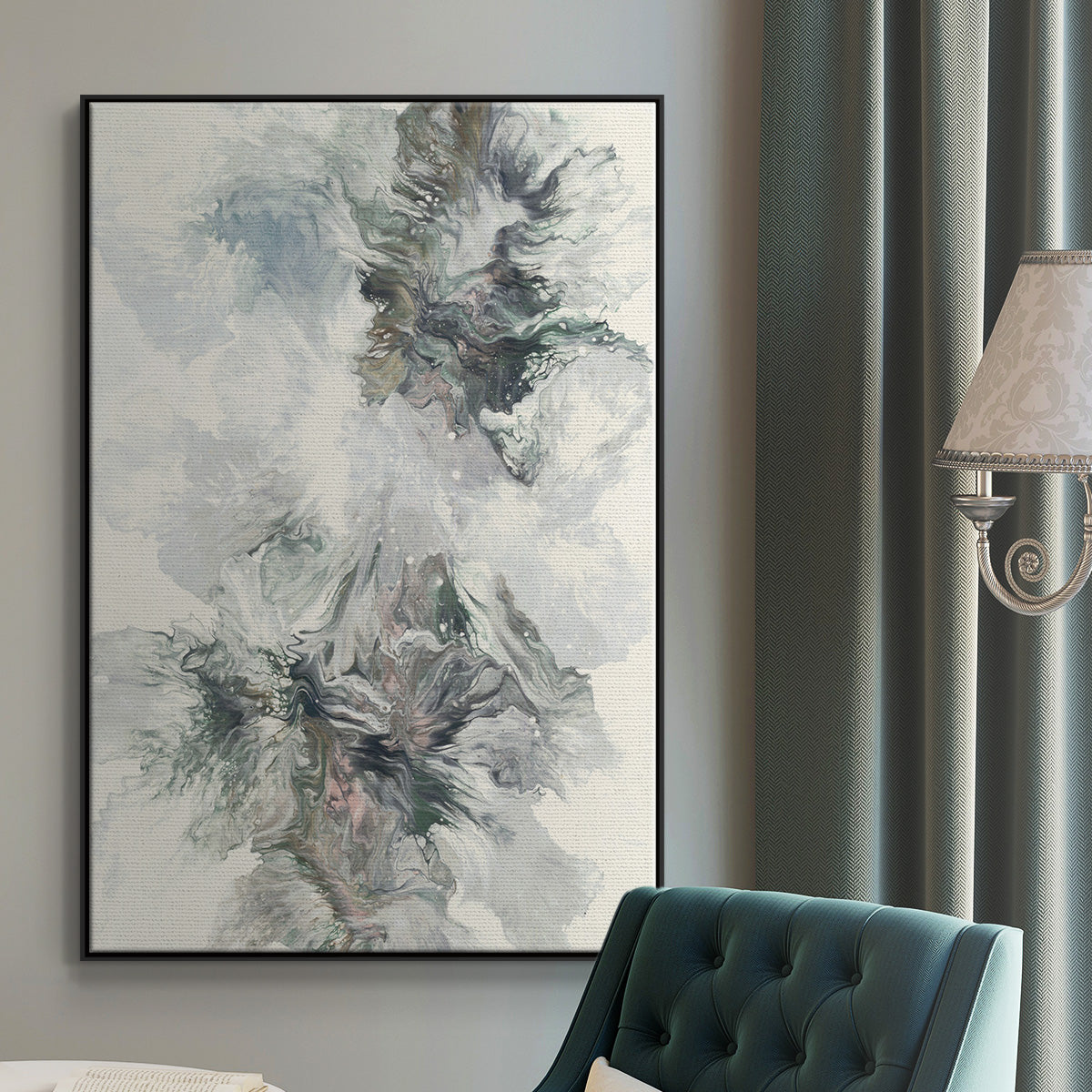 Dancing With Passion - Floater Framed Canvas Print