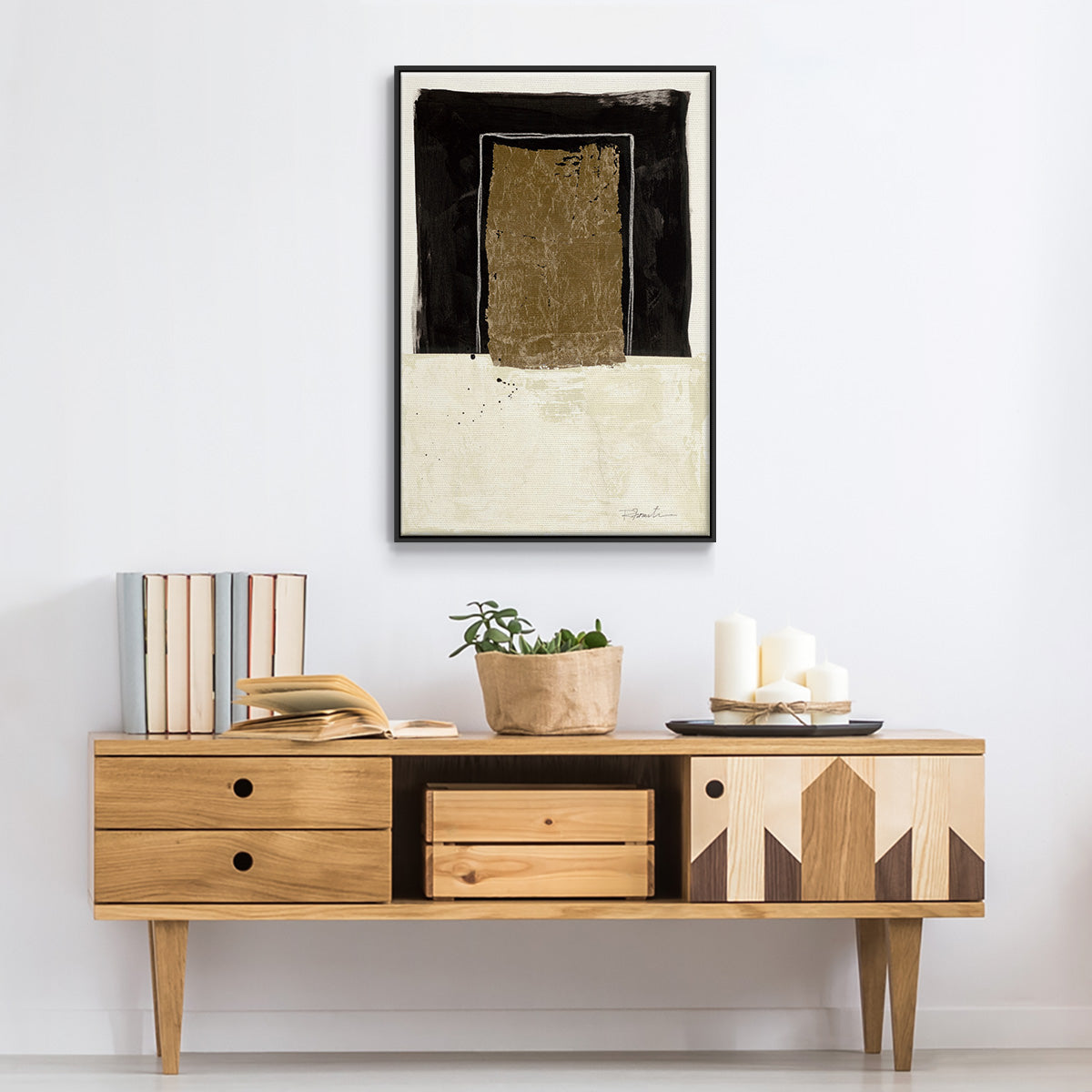Standing Strong I - Floater Framed Canvas Print