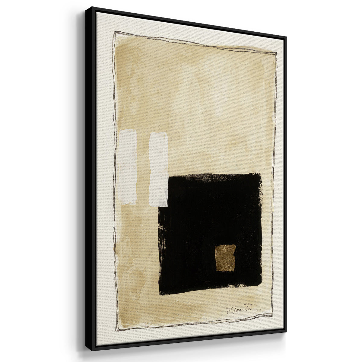 Inner Musing I - Floater Framed Canvas Print