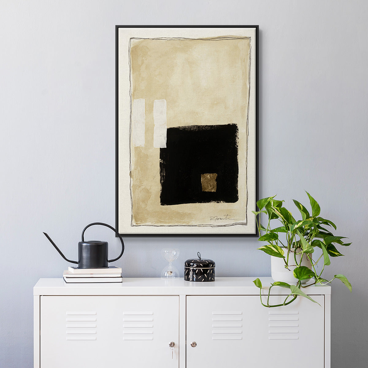 Inner Musing I - Floater Framed Canvas Print