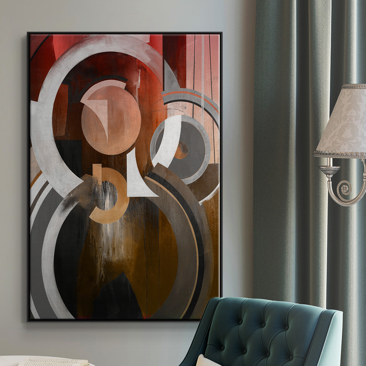 Focal - Floater Framed Canvas Print