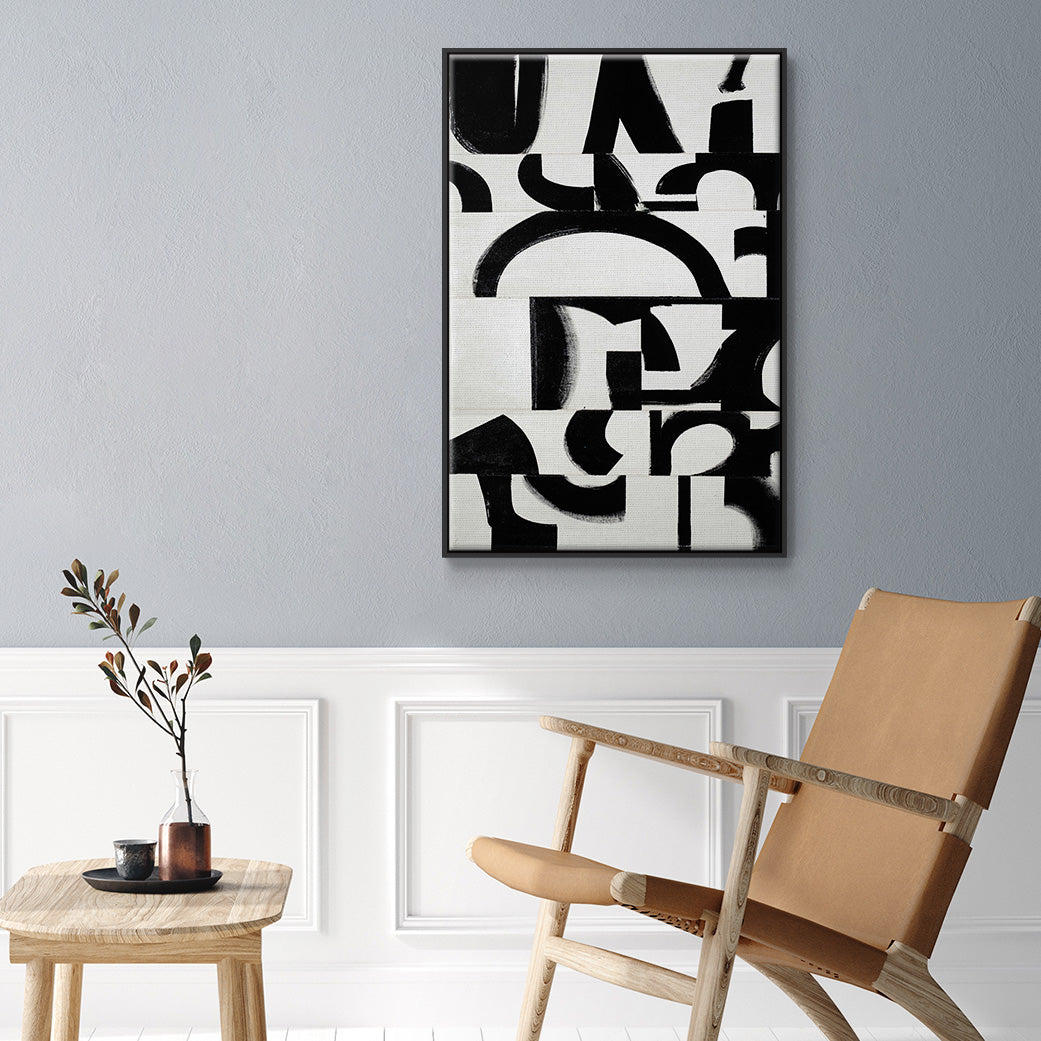 Prosperous Elements V11 - Floater Framed Canvas Print